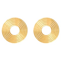 Van Gogh Starry Night Gold Earrings '18k Gold'