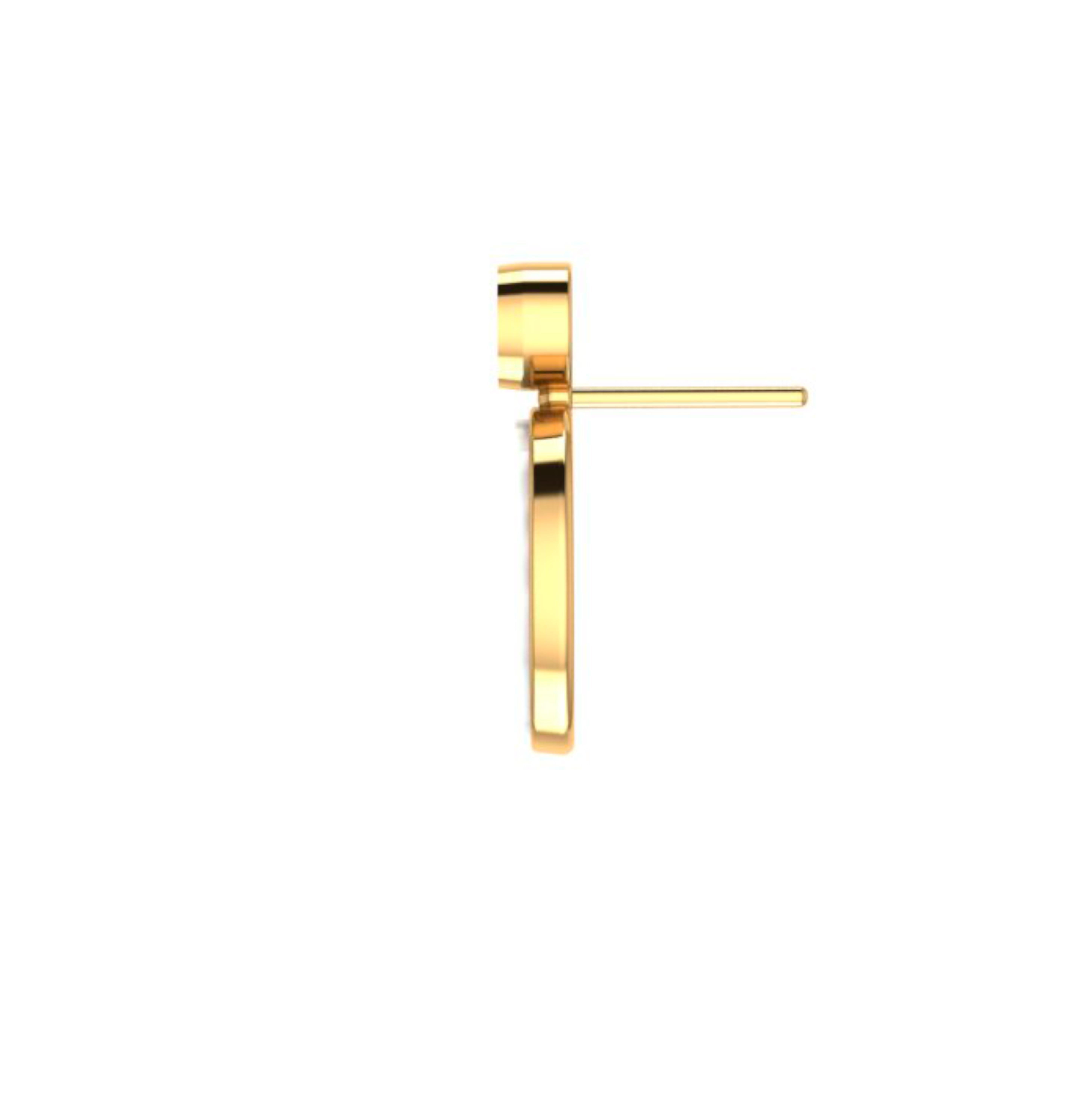 Boucles d'oreilles Tournesols Van Gogh Clous d'oreilles avec citrines et nacre. Unisexe en vente