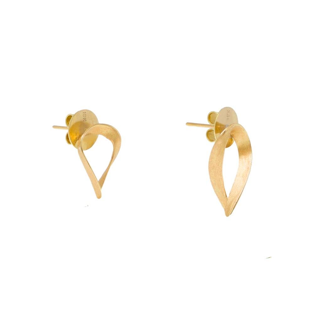 Unique design on demand
Earrings
Gold 18K 
Handmade, polished and matte finish.