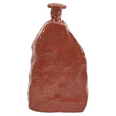Van Hooff Ceramic Vase "Aloi", in Red Natural Clay, Contemporary African, Style