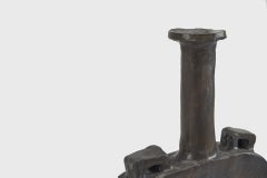 Van Hooff Ceramic Vase "Arka", in Dark Clay, Contemporary African, Style Vessel