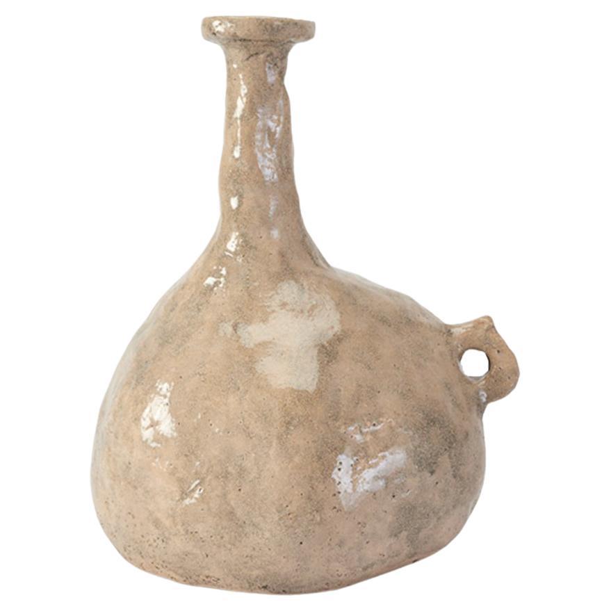 Van Hooff Ceramic Vase "Big Huka", Rose, Contemporary Clay Vessel, African Style For Sale
