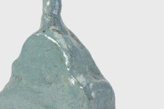 Van Hooff Ceramic Vase "Kapu", Blue, Contemporary African, Style, Clay Vessel