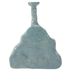 Van Hooff Ceramic Vase "Kapu", Blue, Contemporary African, Style, Clay Vessel
