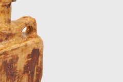 Vaso in ceramica Van Hooff "Taya", argilla naturale, vaso contemporaneo in stile africano