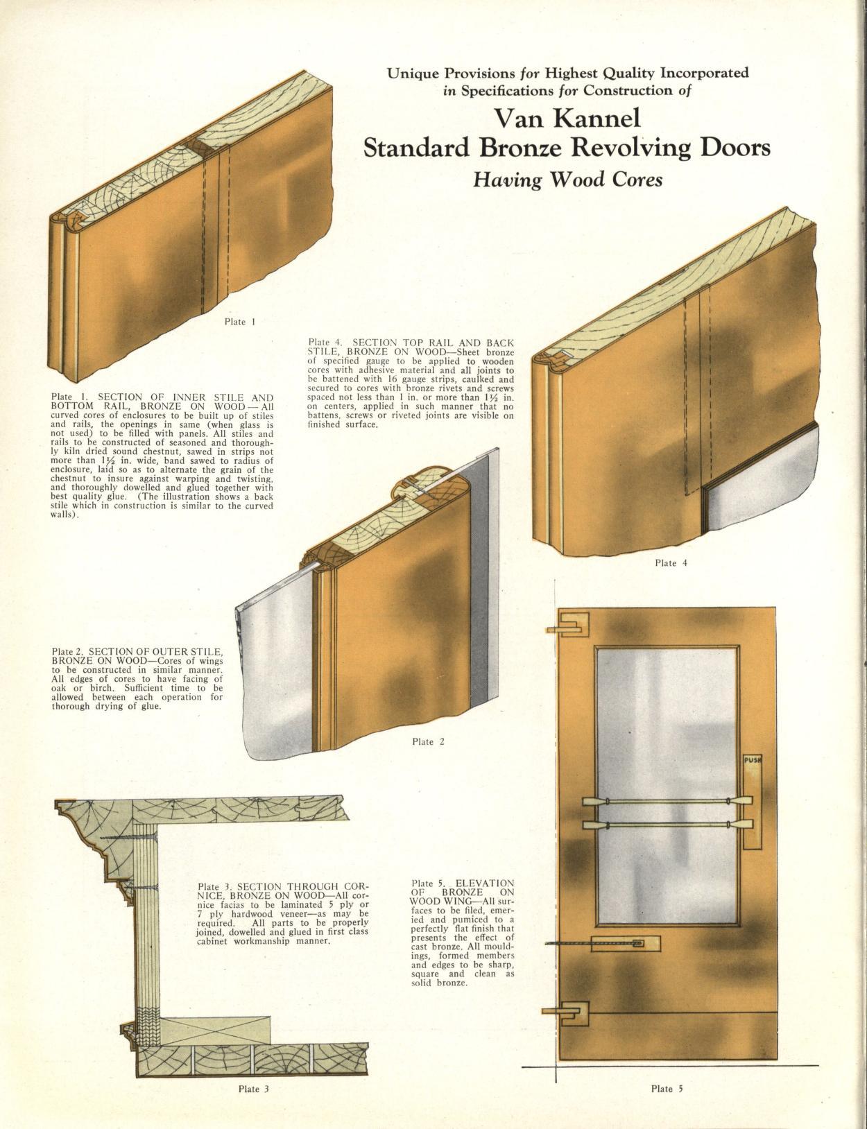 Van Kannel Brass Revolving Door Unit 7