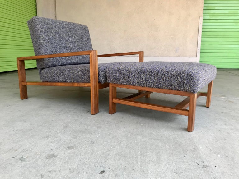 Van Keppel Green Architectural Lounge Chair + Ottoman For Sale at 1stDibs