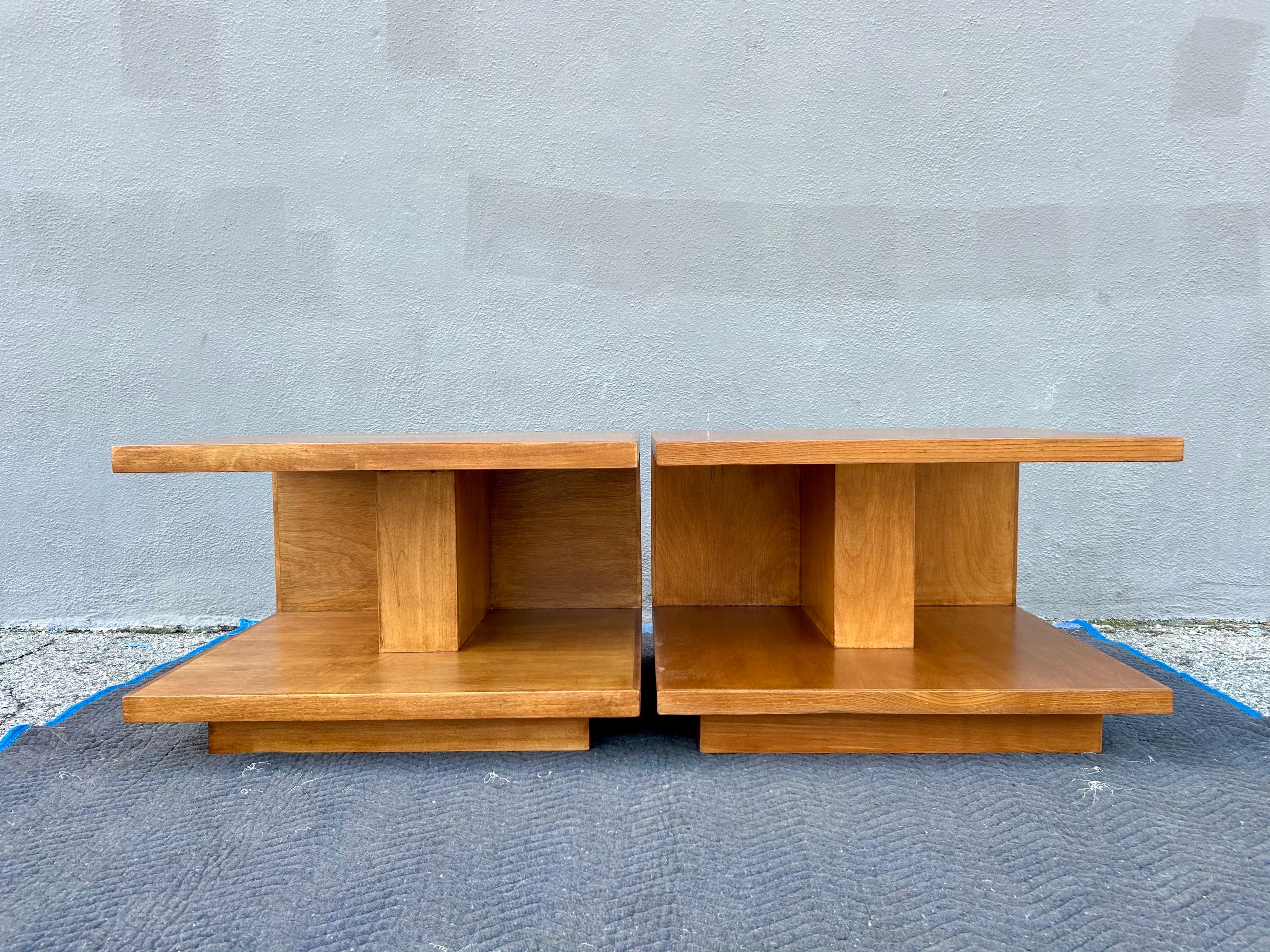 Mid-Century Modern Mid Century Modern End Tables Van Keppel Green  For Sale