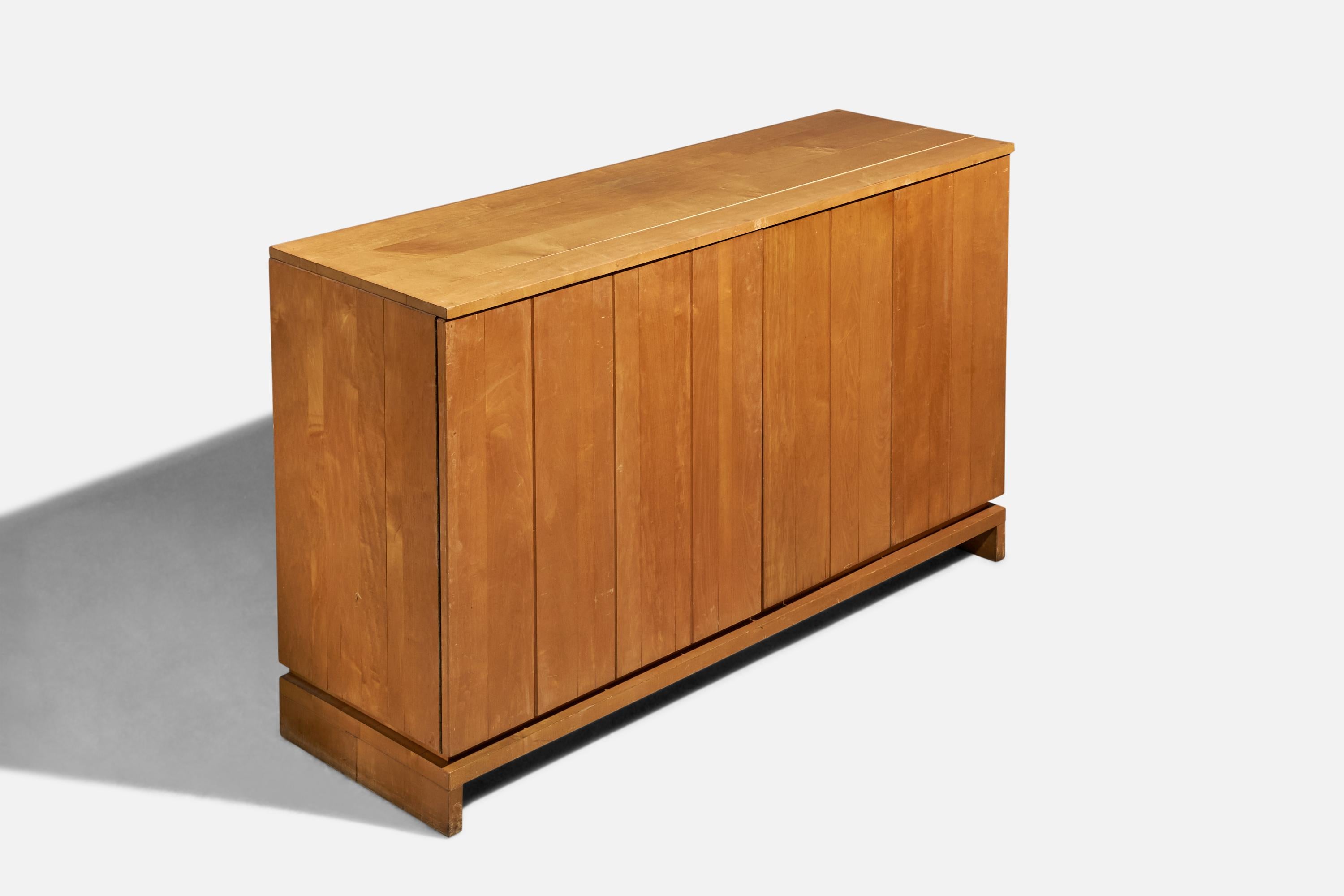 Mid-Century moderno Van Keppel-Green, mobile, acero massiccio, Brown Saltman, USA, anni '50 in vendita