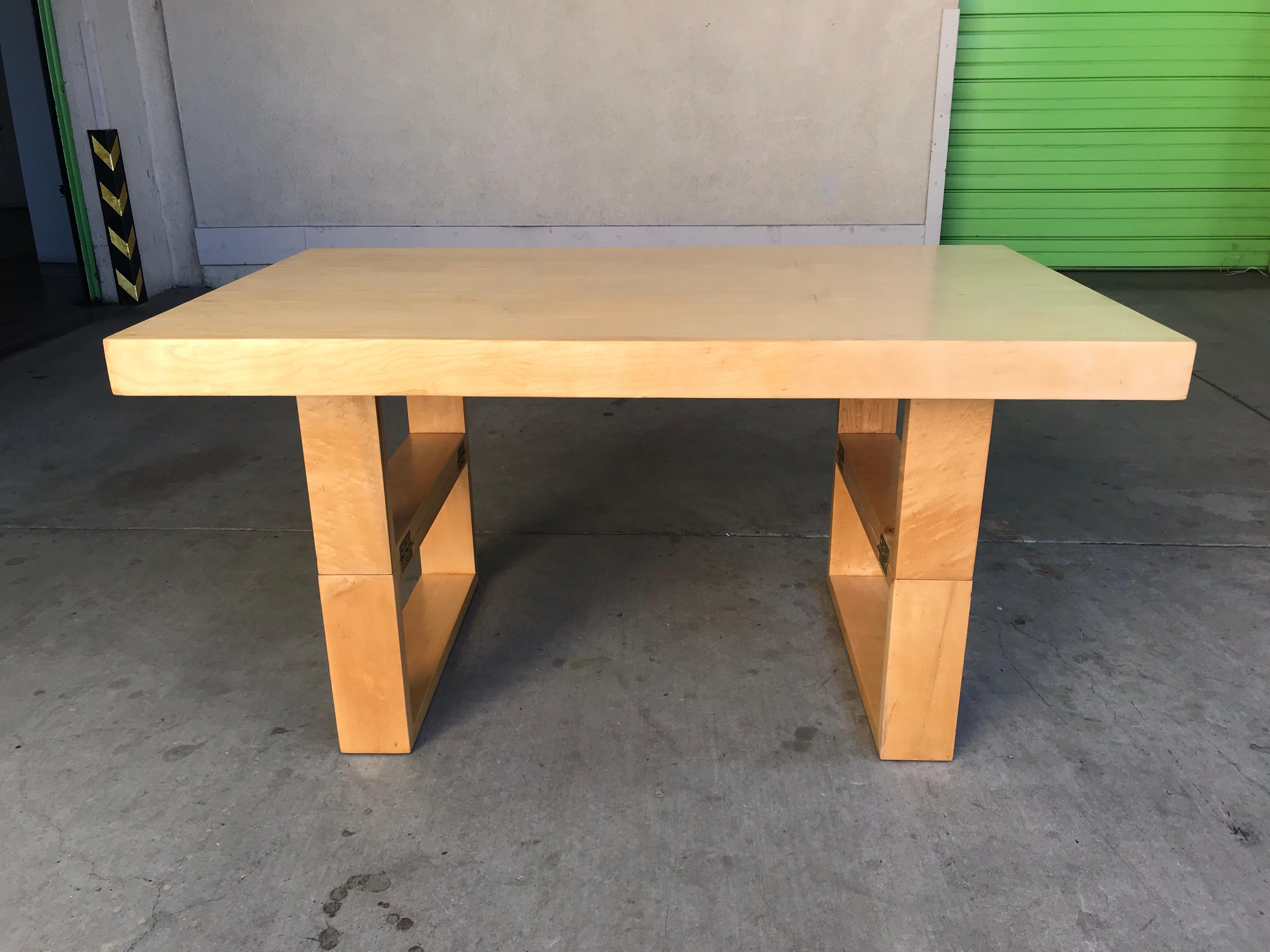California Design Convertible Table Van Keppel Green In Good Condition In Los Angeles, CA