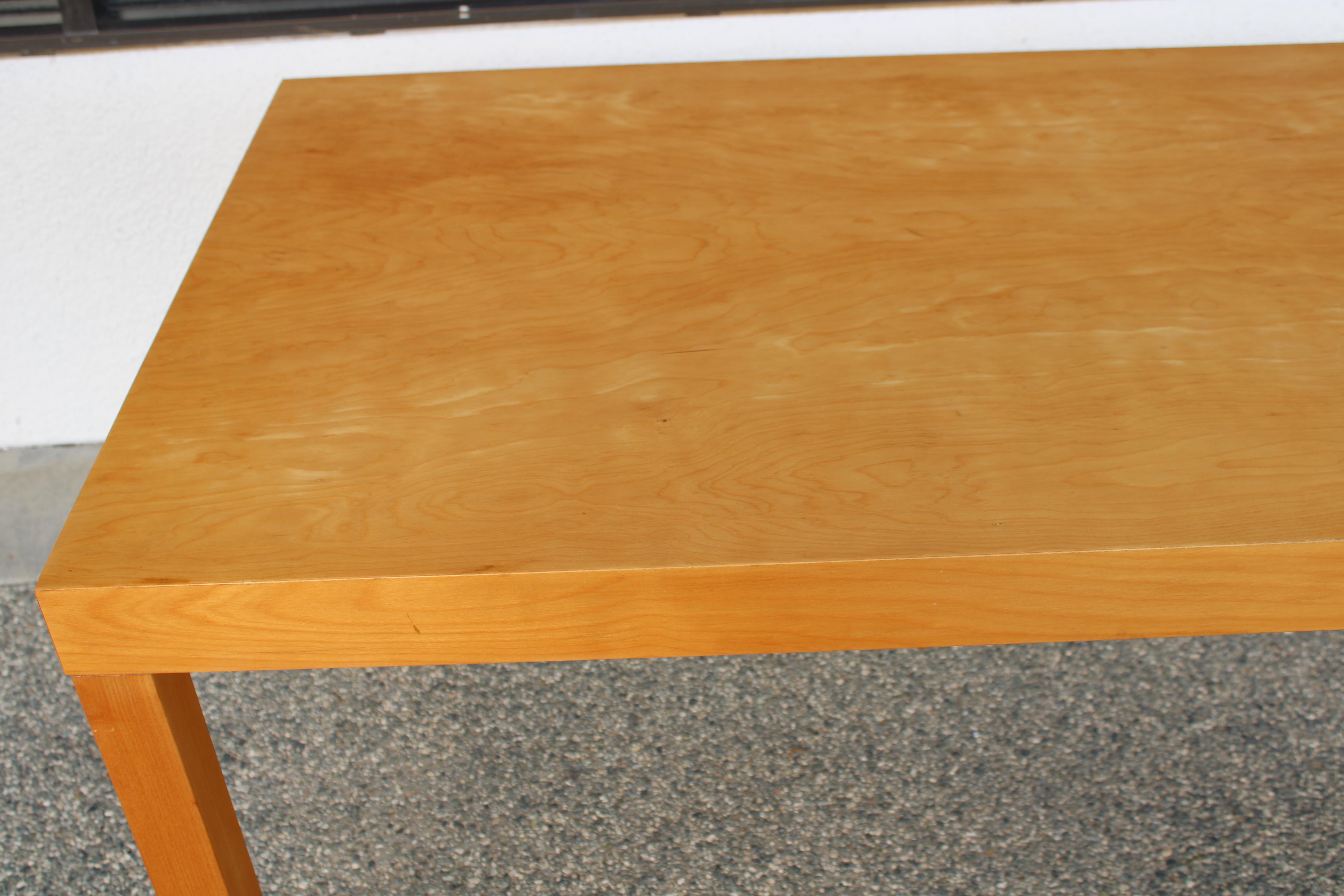 Dining table by Van Keppel & Green. Table has been professionally refinished and measures 54
