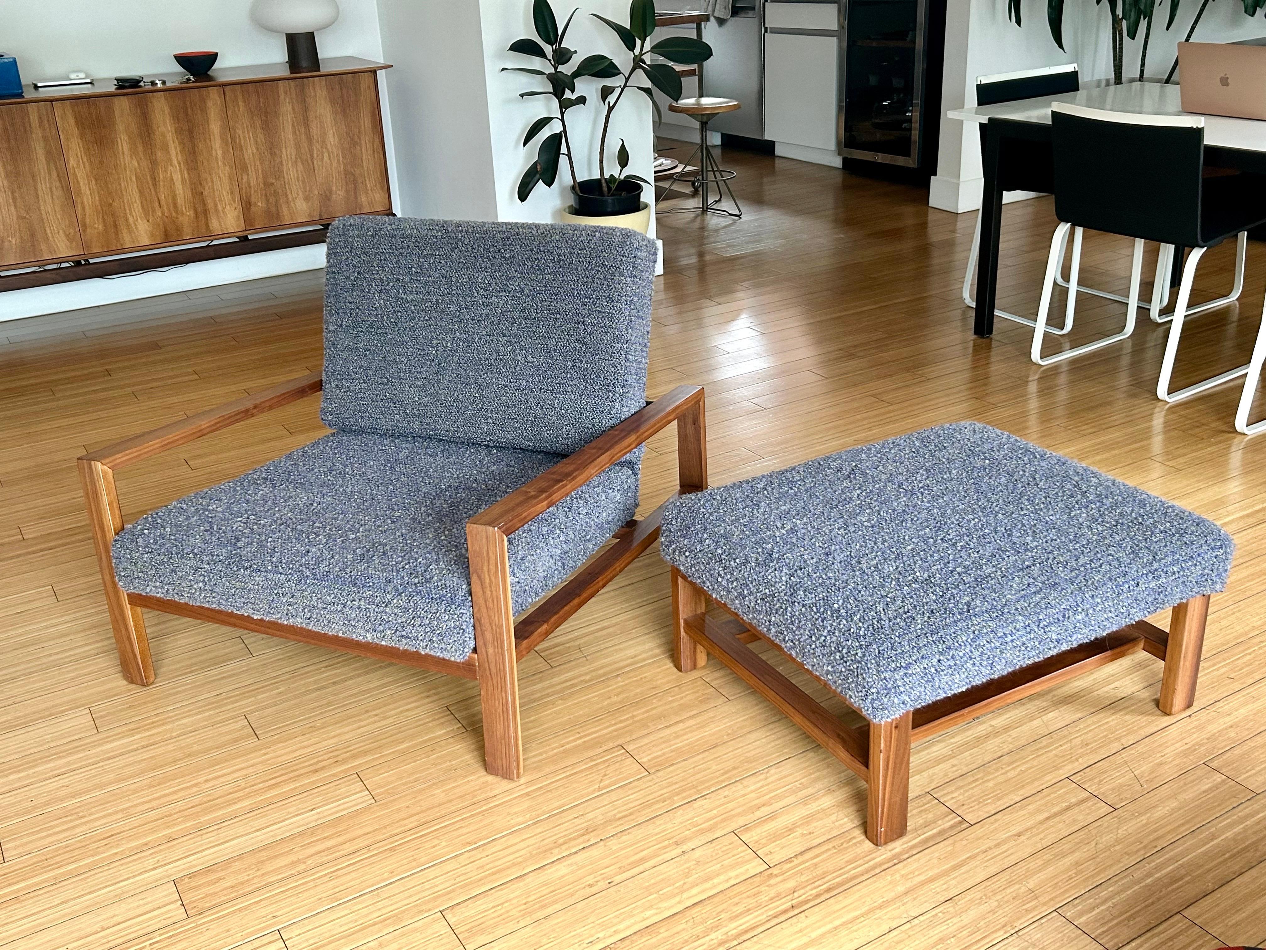  Lounge Chair + Ottoman Van Keppel Green   For Sale 2