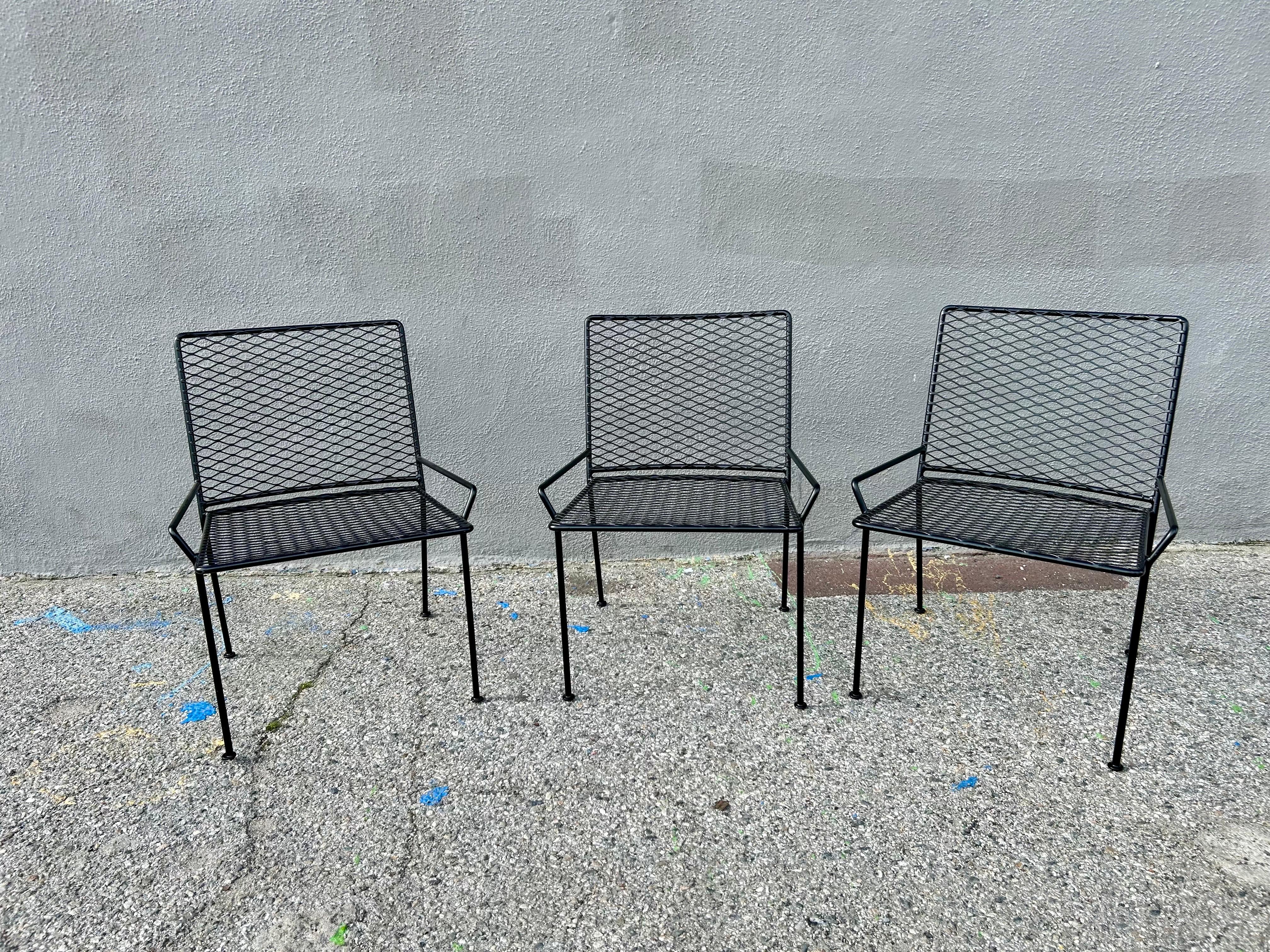 Mid-Century Modern Occasional Iron Chairs Van Keppel Green For Sale