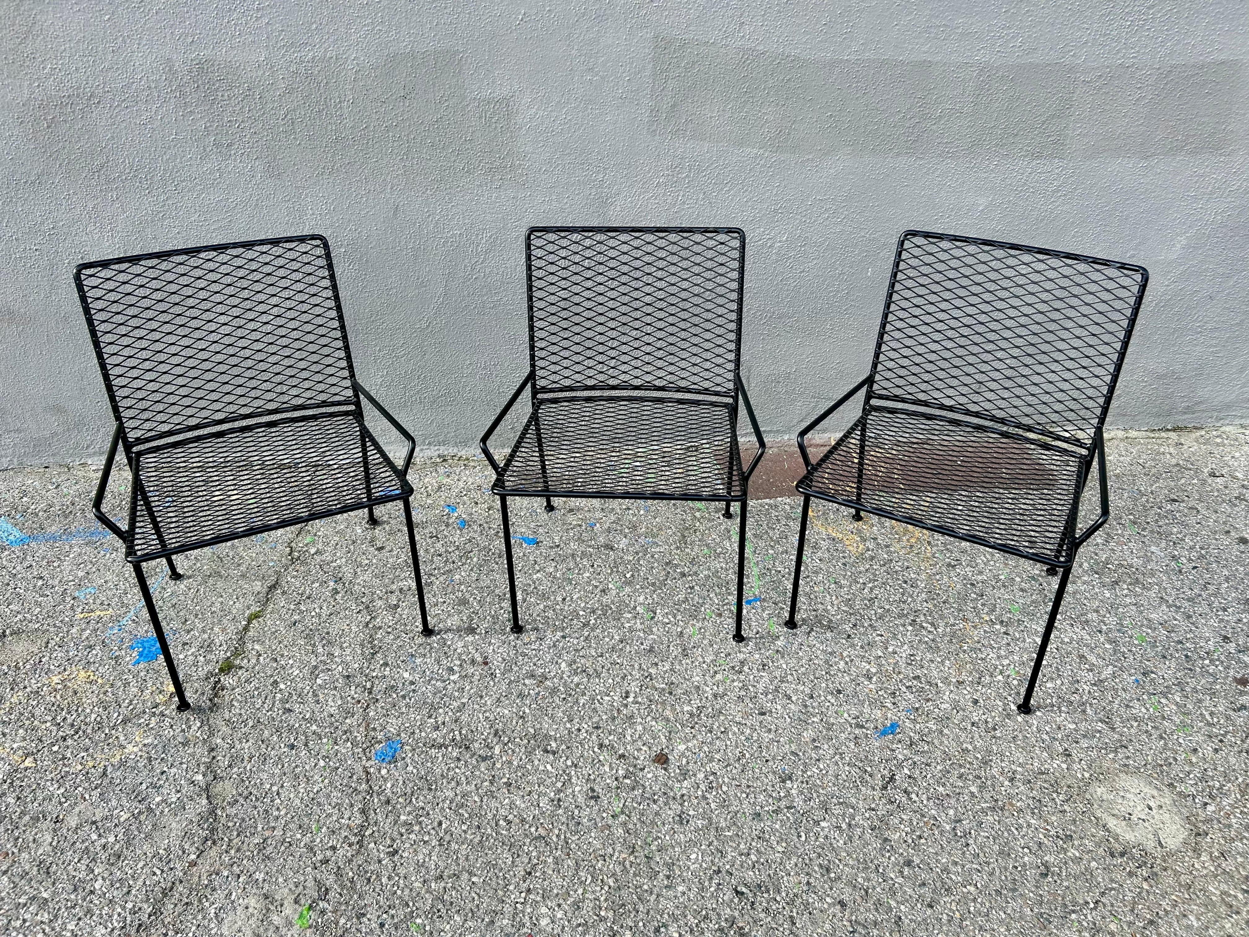 American Occasional Iron Chairs Van Keppel Green For Sale