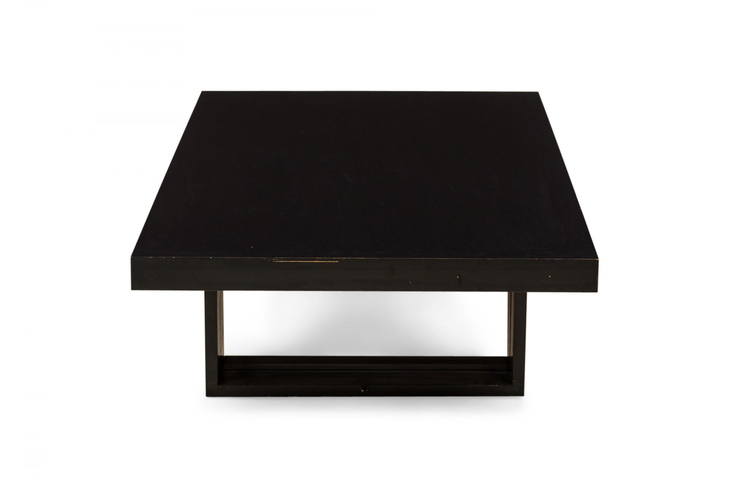 Van Keppel Green VKG Ebonized Convertible Dining Table / Coffee Table In Good Condition For Sale In New York, NY