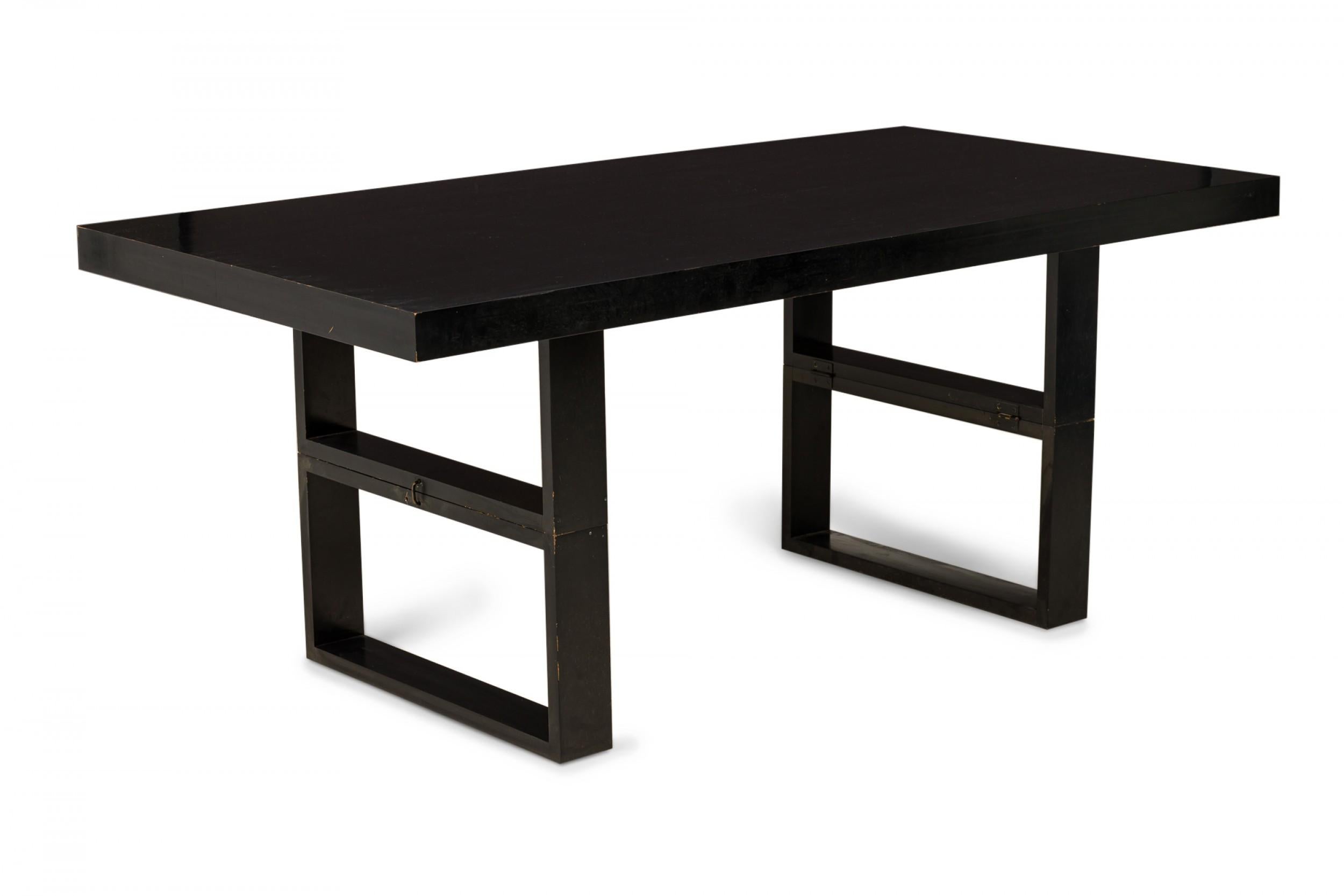 20th Century Van Keppel Green VKG Ebonized Convertible Dining Table / Coffee Table For Sale