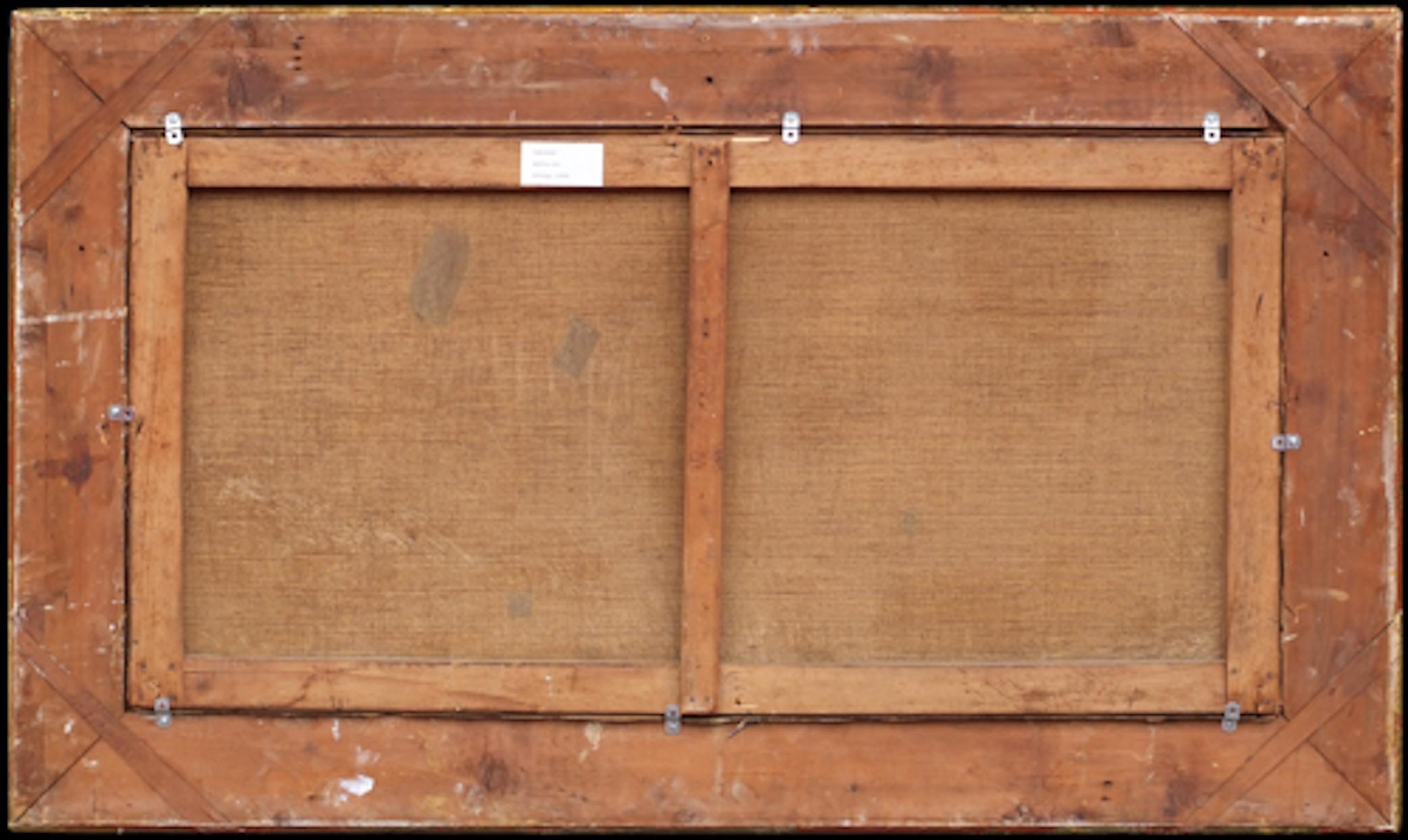 VAN KOPP (19. Jahrhundert)
Niederländische Schule
Marin in der Dämmerung von Nederland aus
Öl auf Leinwand signiert unten rechts
Alter Rahmen neu vergoldet mit Blattgold
Abmessung Leinwand : 50 X 100 cm
Abmessung Rahmen : 72 X 123 cm