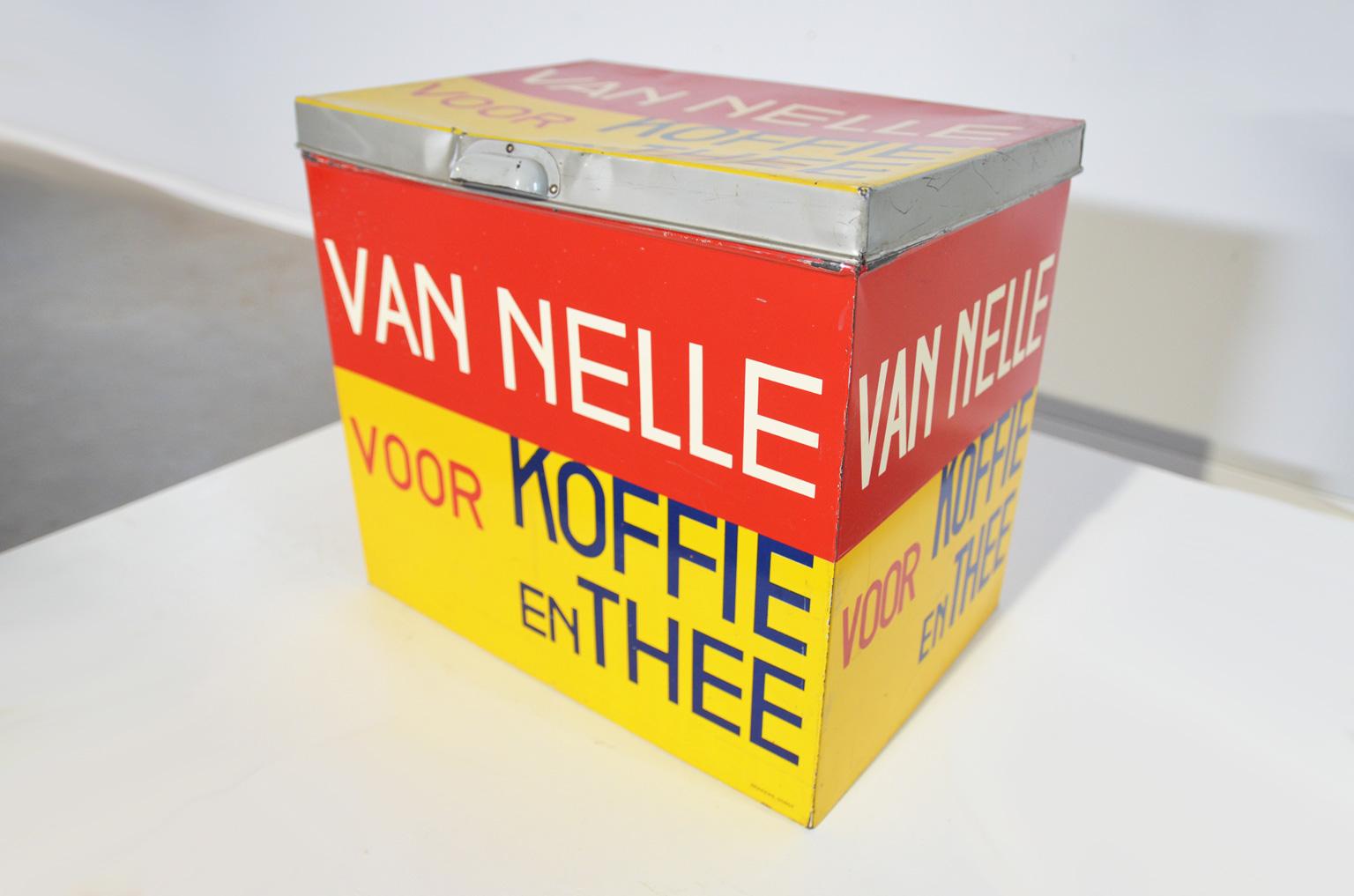 Painted Van Nelle Coffee or Tea Box by Jacques Jongert 1930's