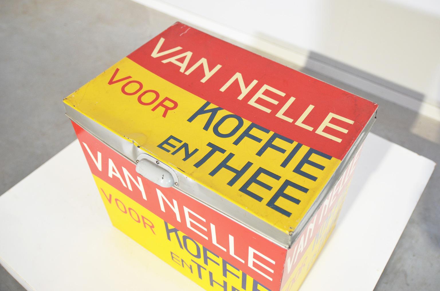 Van Nelle Coffee or Tea Box by Jacques Jongert 1930's In Good Condition In RHEEZERVEEN, Overijssel