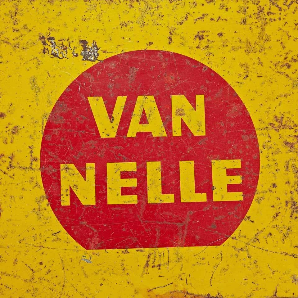Van Nelle Gelbe Metall-Teedose von Jacques Jongert, um 1930 im Angebot 2