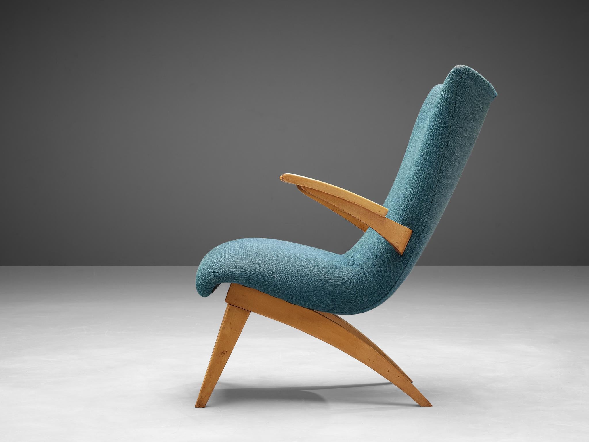 Fabric Van Os Culemborg Lounge Chair  For Sale