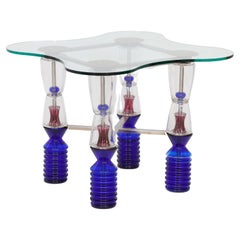 Used Van Praet & Val Saint Lambert One-of-a-Kind Crystal Gaming Table