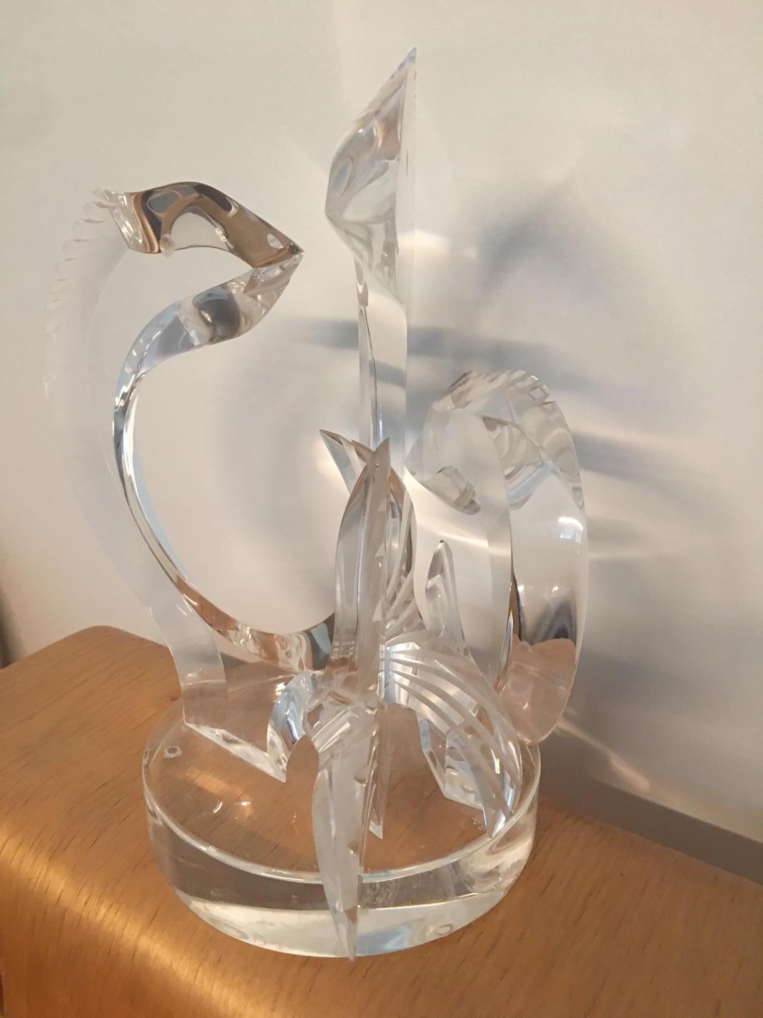 American Van Teal Lucite Sculpture, 1970s For Sale