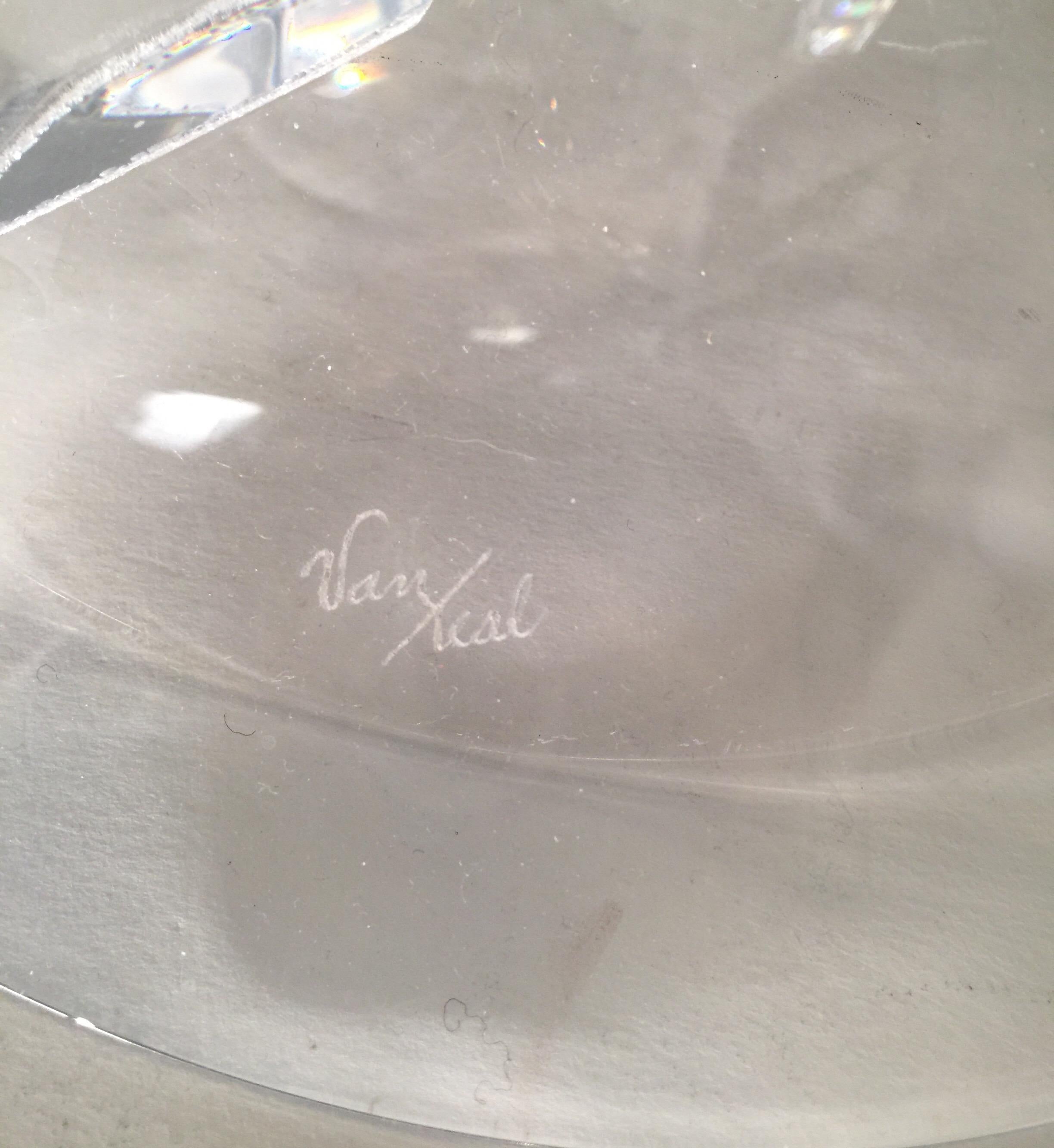 Mid-Century Modern Van Teal Lucite Sculpture