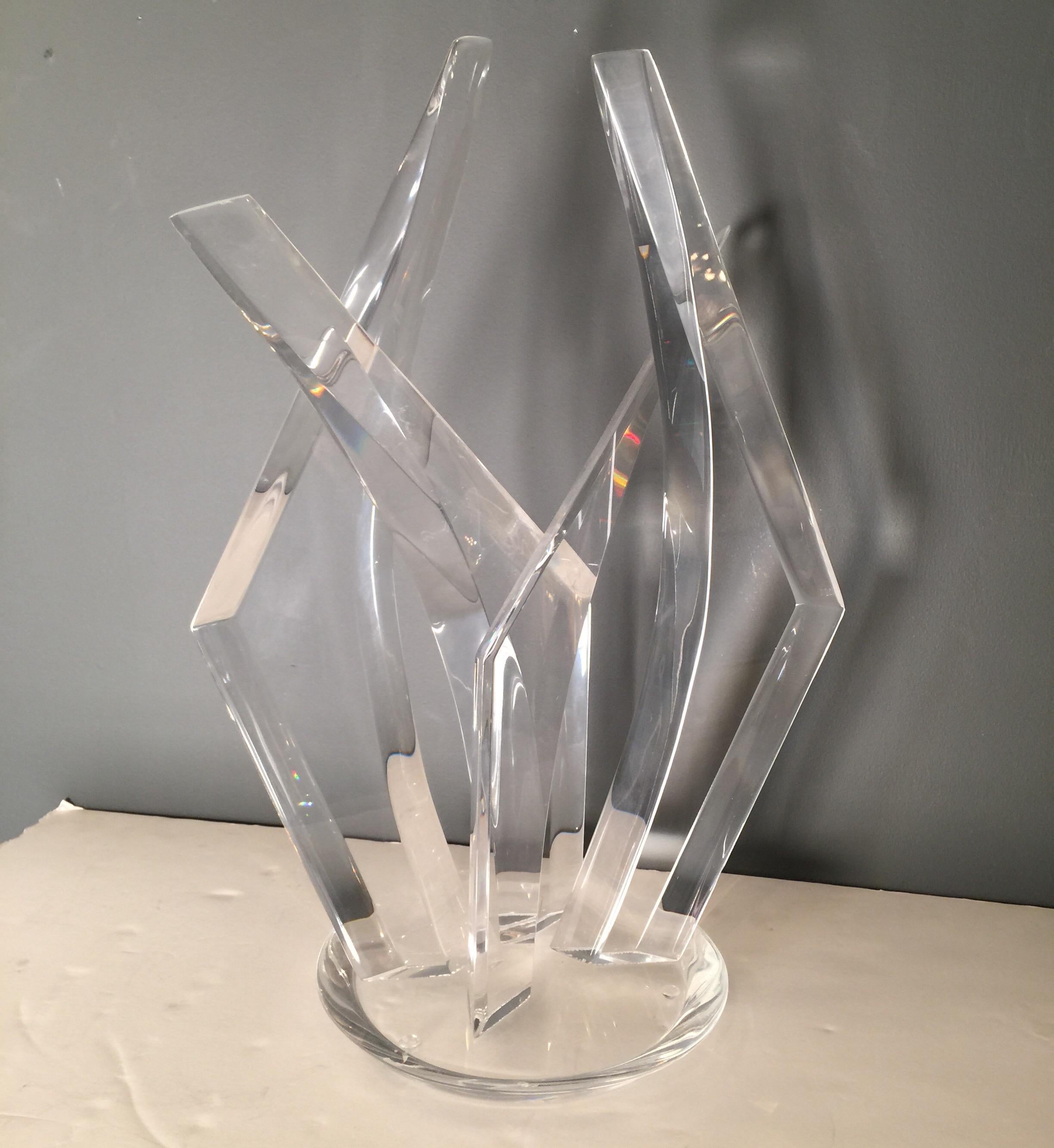 American Van Teal Lucite Sculpture