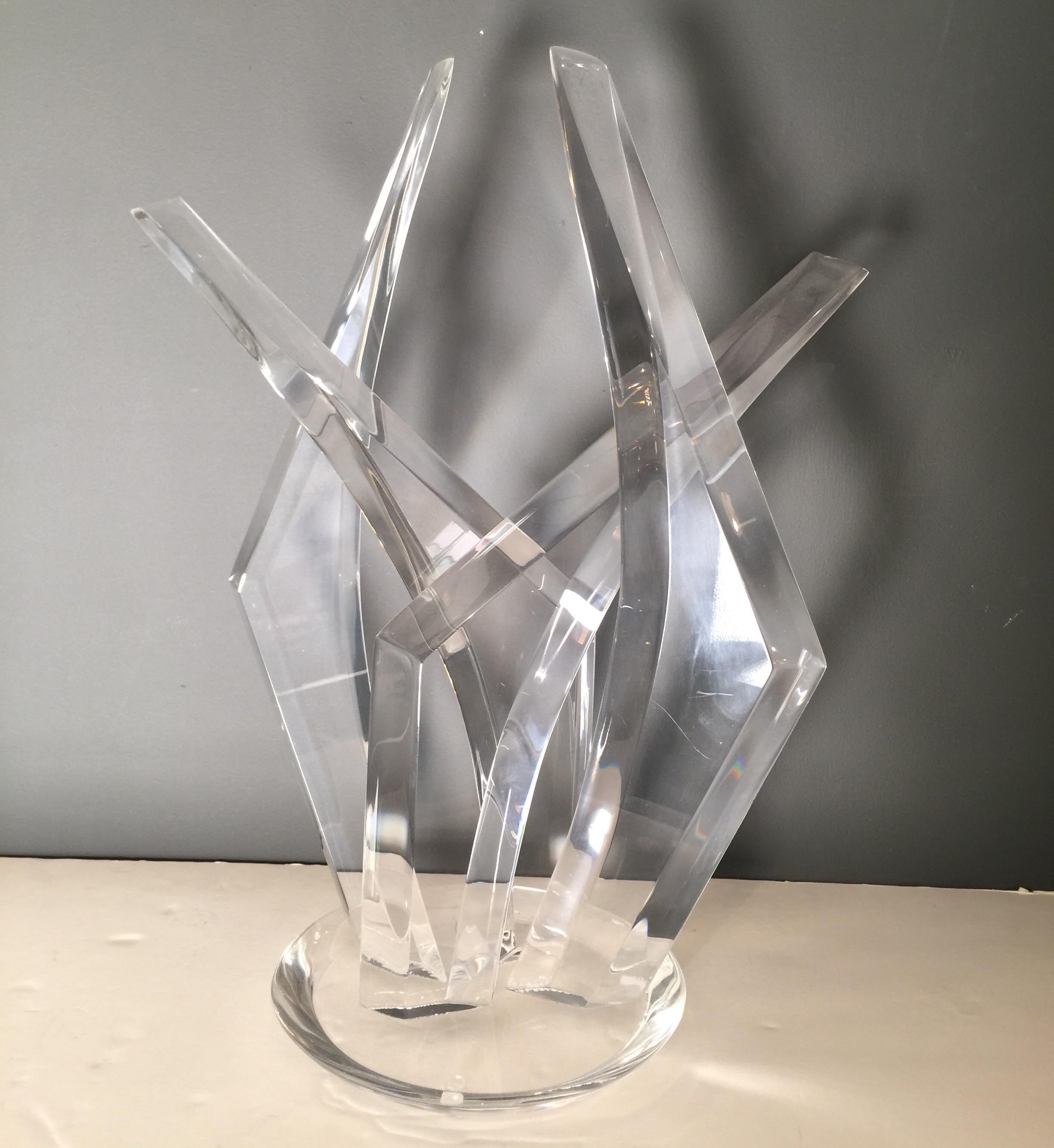 Late 20th Century Van Teal Lucite Sculpture