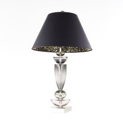 Lámpara de mesa Van Teal Lucite de mediados de siglo