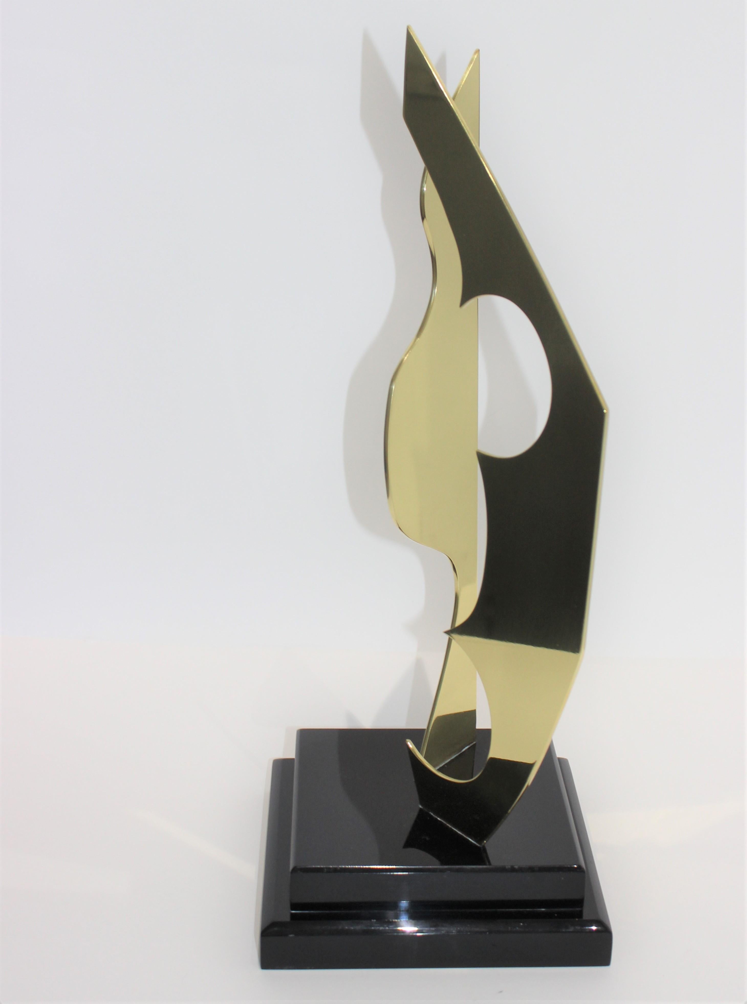 20th Century Van Teal Signed Abstract Sculpture For Sale