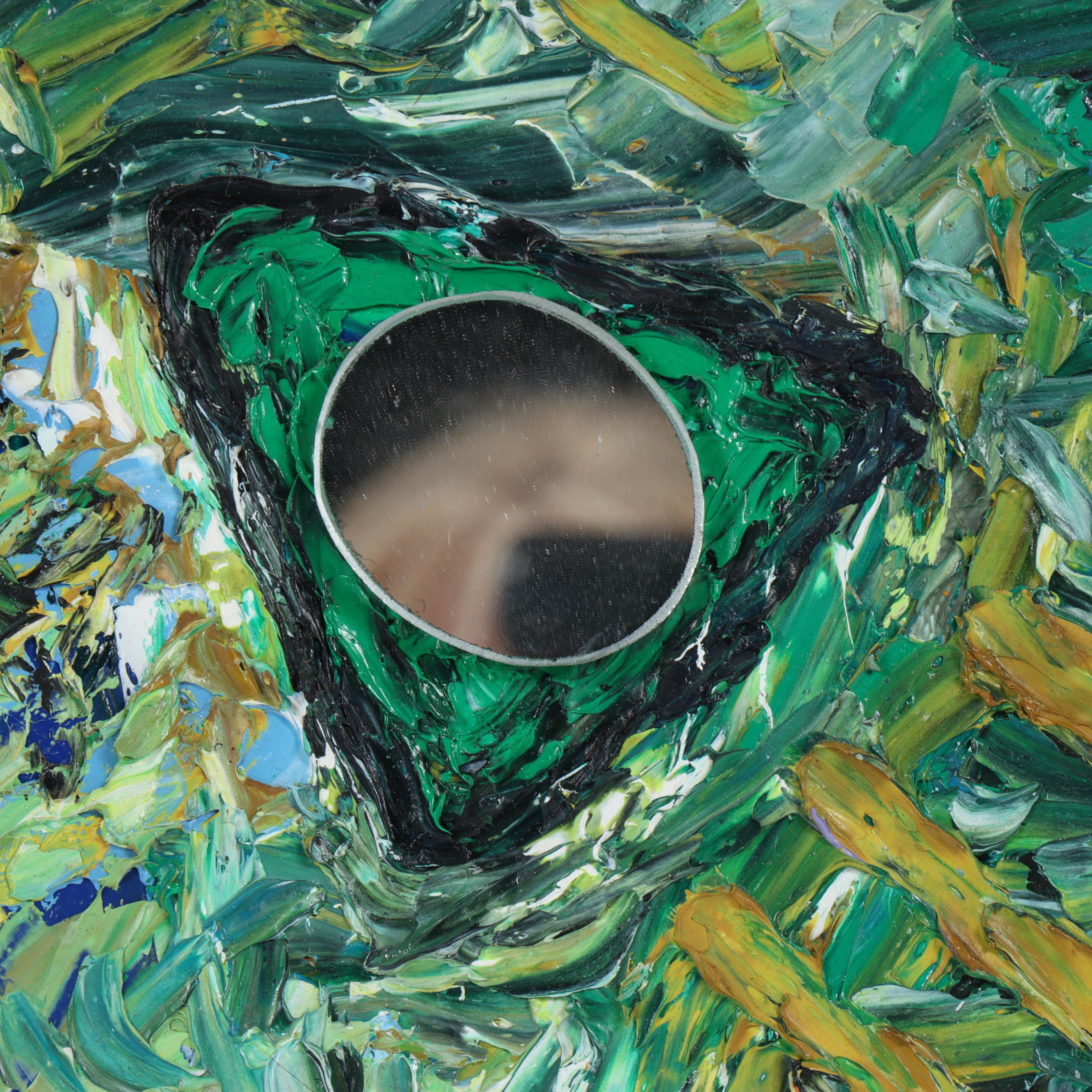 abstracto con espejo - Painting de Van Thuyet