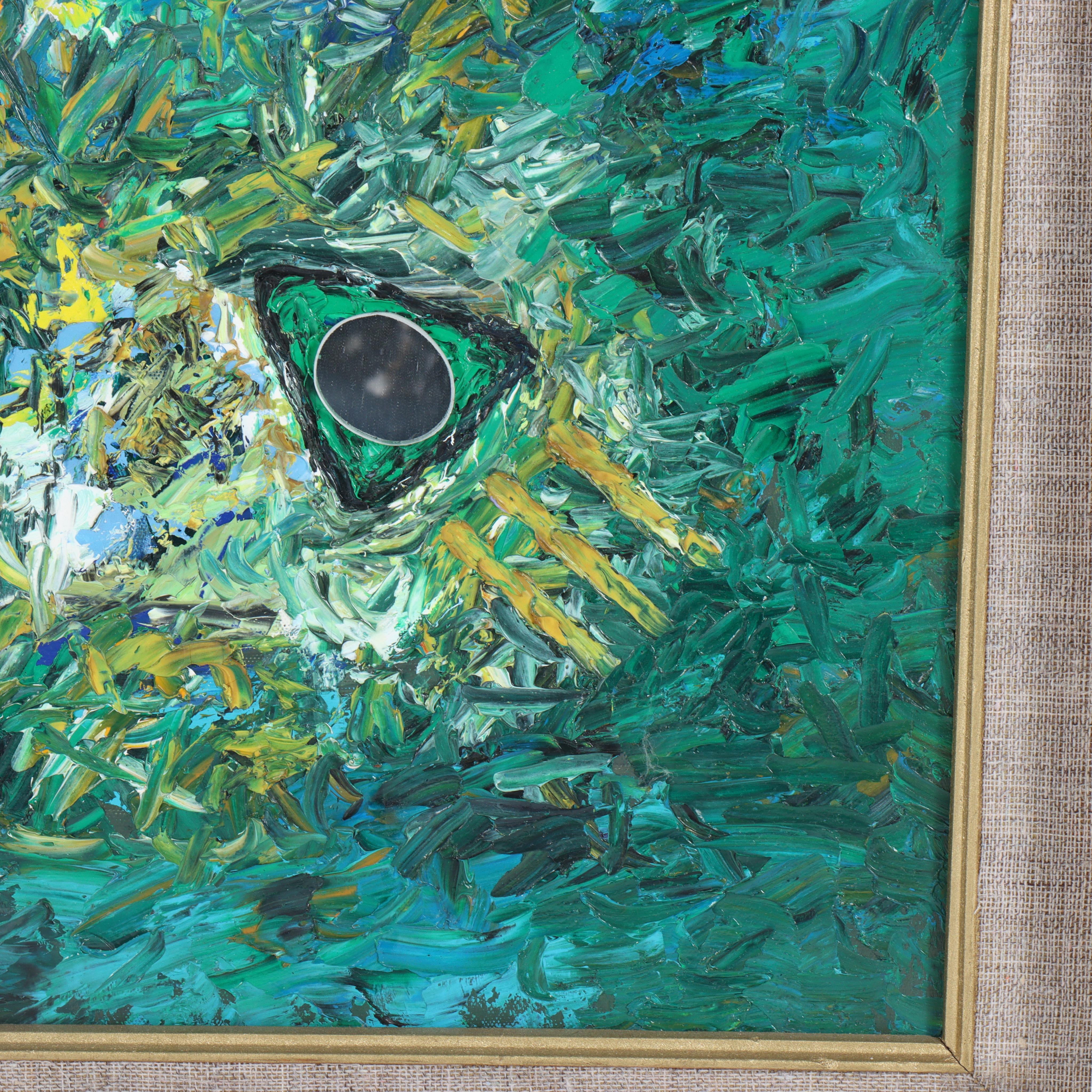 firmado abajo a la izquierda.

Van Thuyet nació en 1954 en Hanoi. A la vez violinista profesional y estudiante en la Facultad de Escultura de la Escuela Superior de Arte Industrial de Hanoi, Thuyet empezó a trabajar como diseñadora en la Compañía de