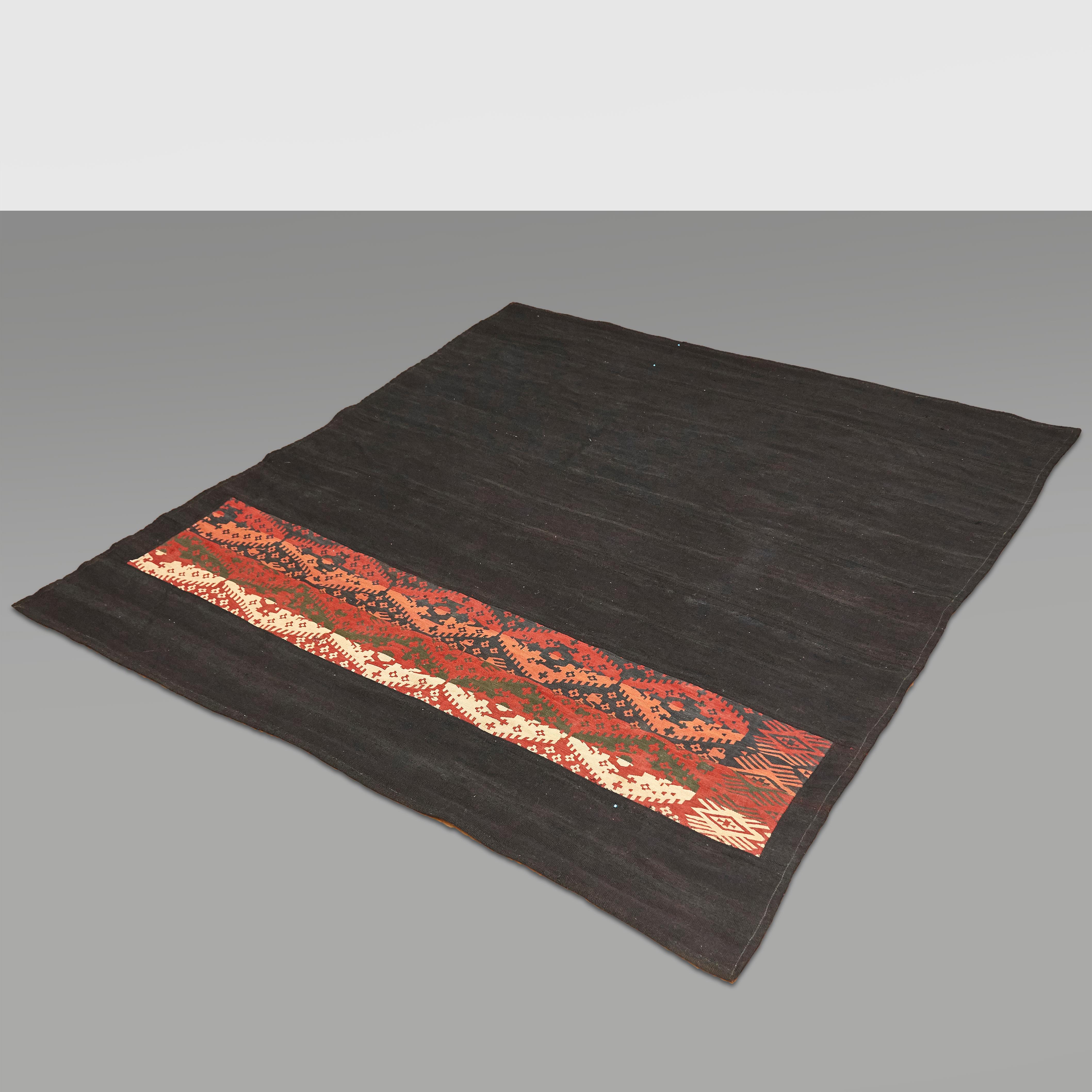 Van Turkey Hand Knotted Wool Red Green Blue Black Rug 7