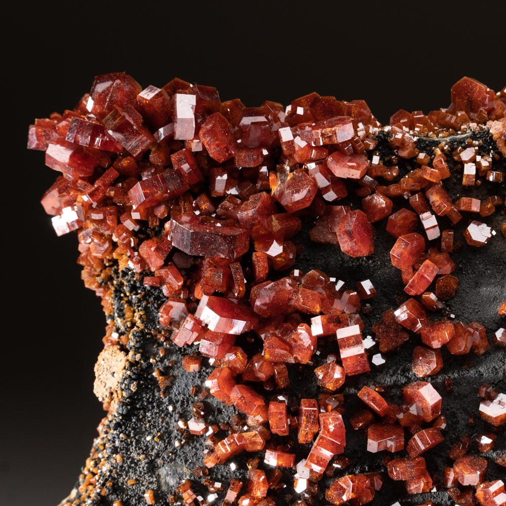Vanadinite Crystal Cluster on Matrix - From Mibladen, Atlas Mountains, Khénifra For Sale 1