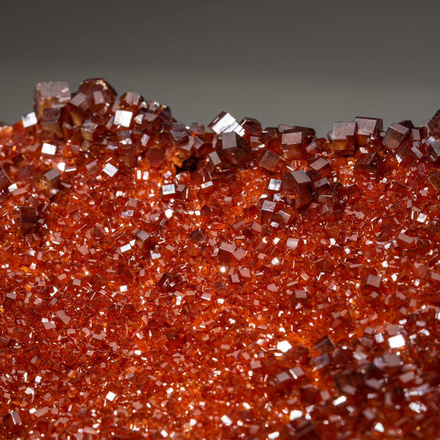 Contemporary Vanadinite Crystal Cluster on Matrix from Mibladen, Atlas Mountains, Khénifra Pr For Sale