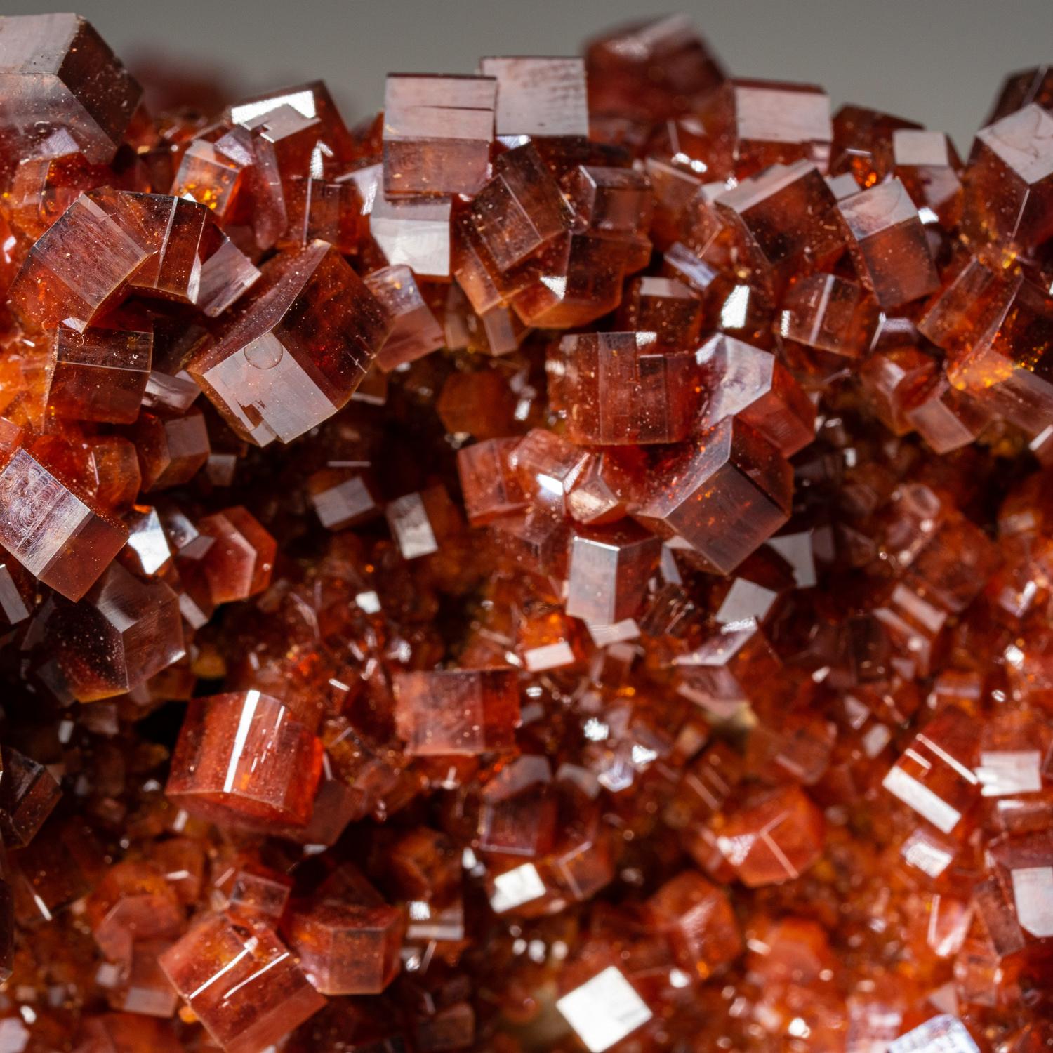 Vanadinite Crystal Cluster on Matrix from Mibladen, Atlas Mountains, Khénifra Pr For Sale 1