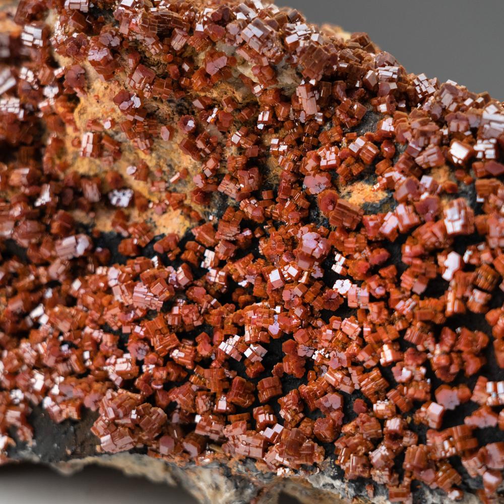 Other Vanadinite Crystal Cluster on Matrix - From Mibladen, Atlas Mountains, Morocco For Sale