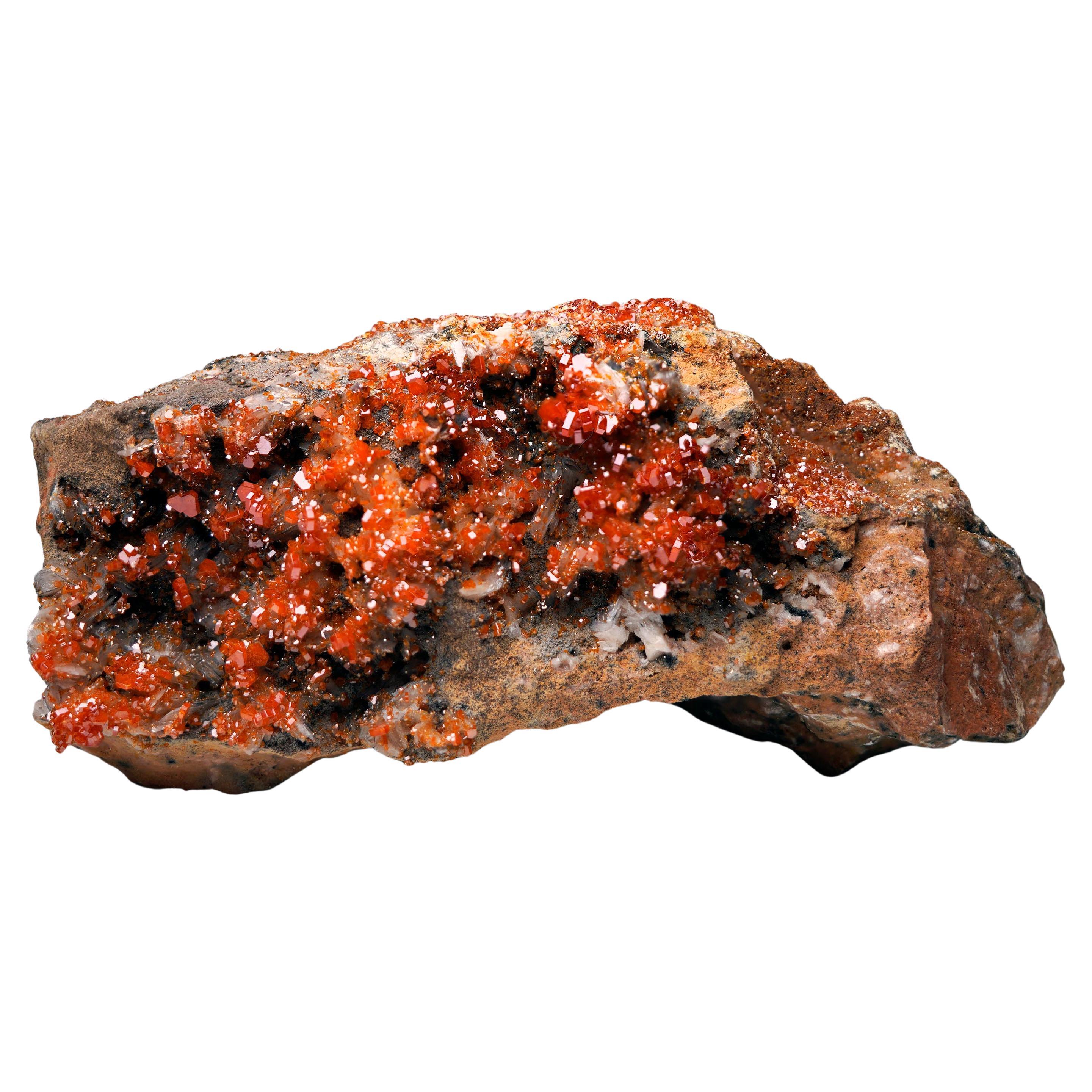 Vanadinita sobre Barita De Marruecos - 2.11 Lb. en venta