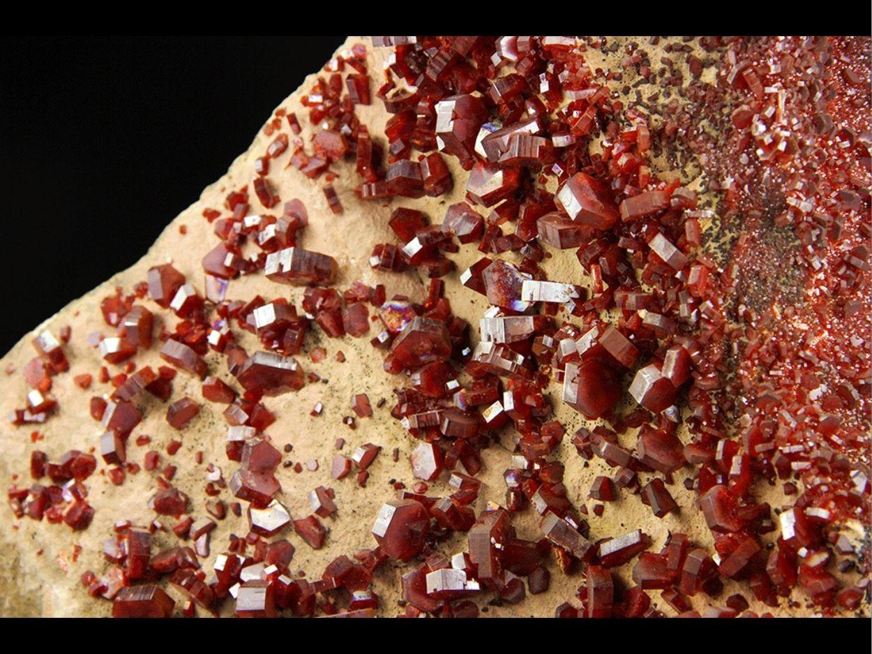 Moroccan Vanadinite on matrix From Mibladen, Atlas Mountains, Khénifra Province, Morocco For Sale