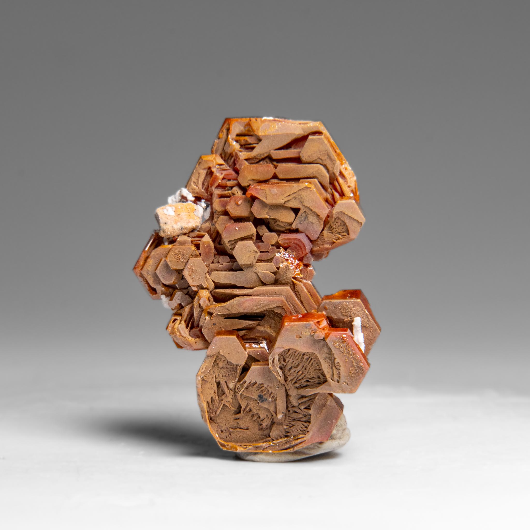 Contemporary Vanadinite (Parallel Hoppered Growth) Crystal Cluster from Morocco (29.1 grams) For Sale