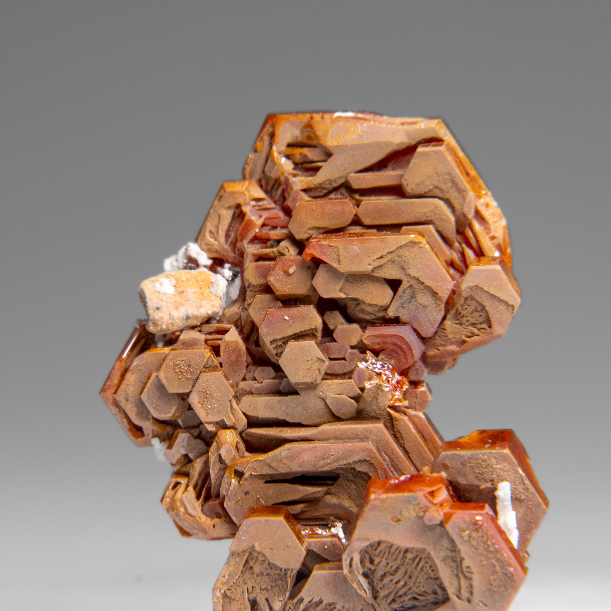 Vanadinite (Parallel Hoppered Growth) Crystal Cluster from Morocco (29.1 grams) For Sale 1