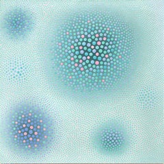 Cool Colors in Space #22 (Abstract Dot Painting)