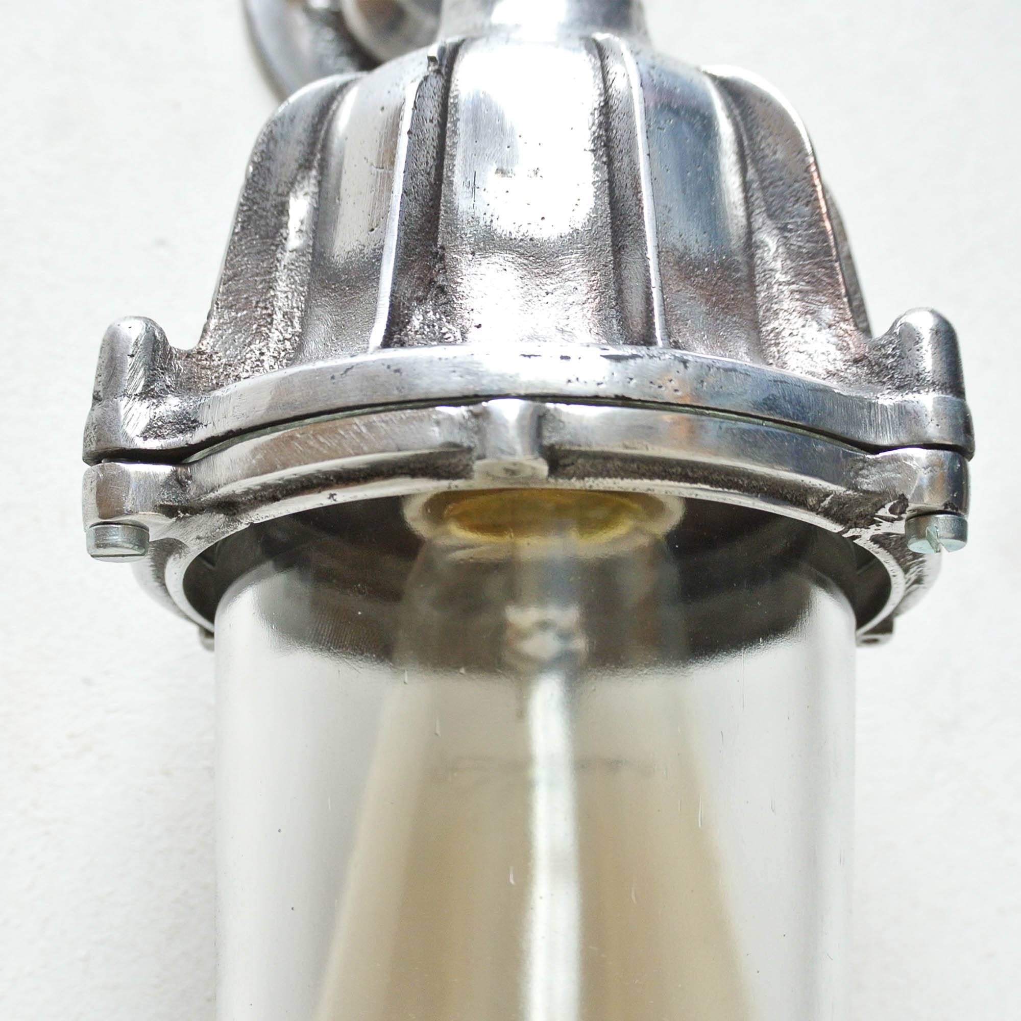 Mid-20th Century Vance’s Wall Light, Transparent Glass, circa 1950 For Sale