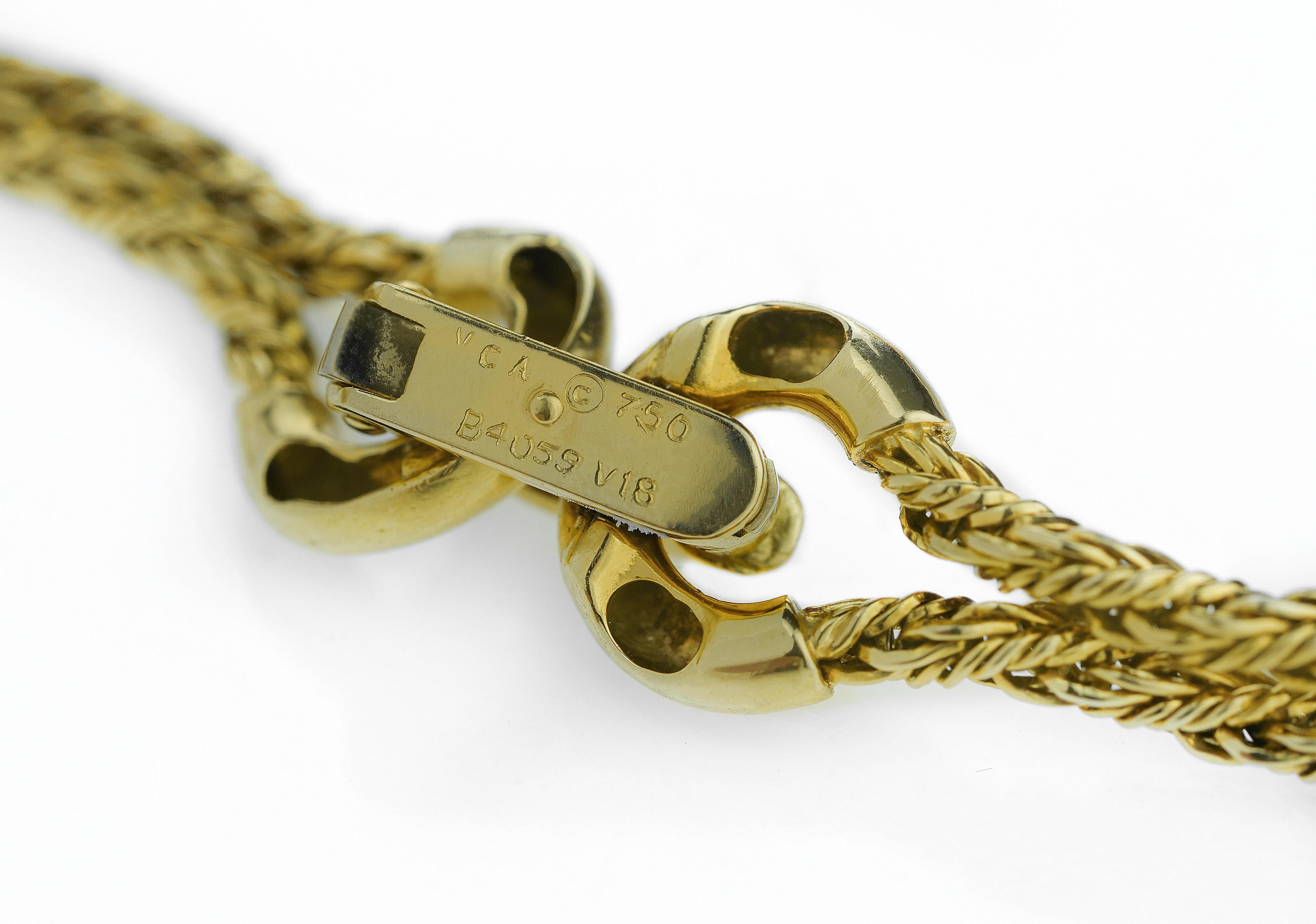 Van Cleef & Arpels, Vintage Diamond and Lapis Lazuli Rope Twist Necklace in 18 K 4