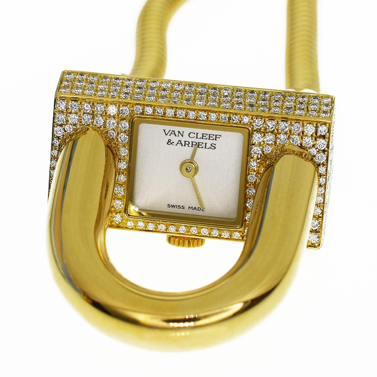 Brand :VanCleef&Arpels
Name:Miss Cadena Bracelet Watch
Material:Diamond, 750 K18 YG Yellow Gold
Comes with:VCA Box,Case, VCA repair certificate (Jan 2019)
Dial:Ivory
Band length(inch) :16-17cm / 6.29