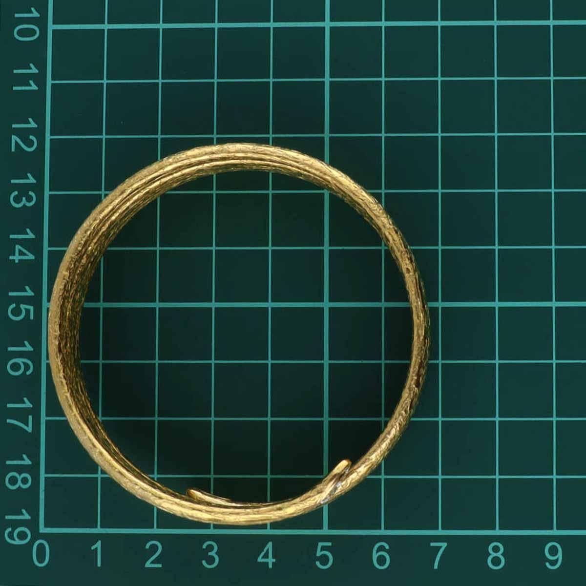 VanCleef&Arpels Bracelet jonc vintage en or jaune 18 carats avec diamants, 19 cm en vente 2