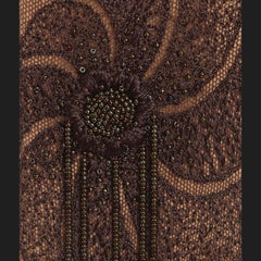 Vanda Smith - Beaded Antique Lace Neck Bag - Necklace - One-Off Piece