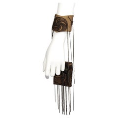 Vanda Smith - Beaded Vintage Lace Wrist Bag - Bracelet Cuff - One-Off Piece